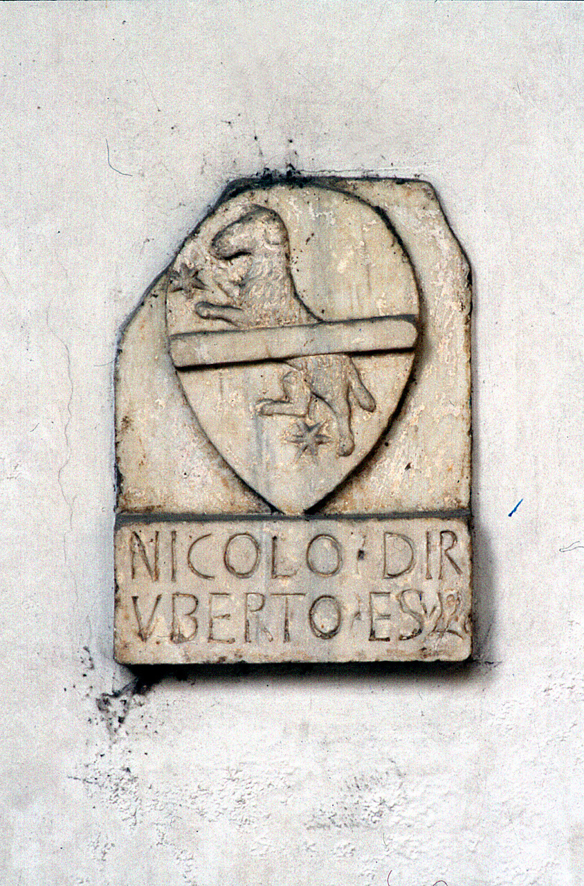 stemma gentilizio di Niccolò di Roberto (lapide tombale) - produzione toscana (prima metà sec. XV)