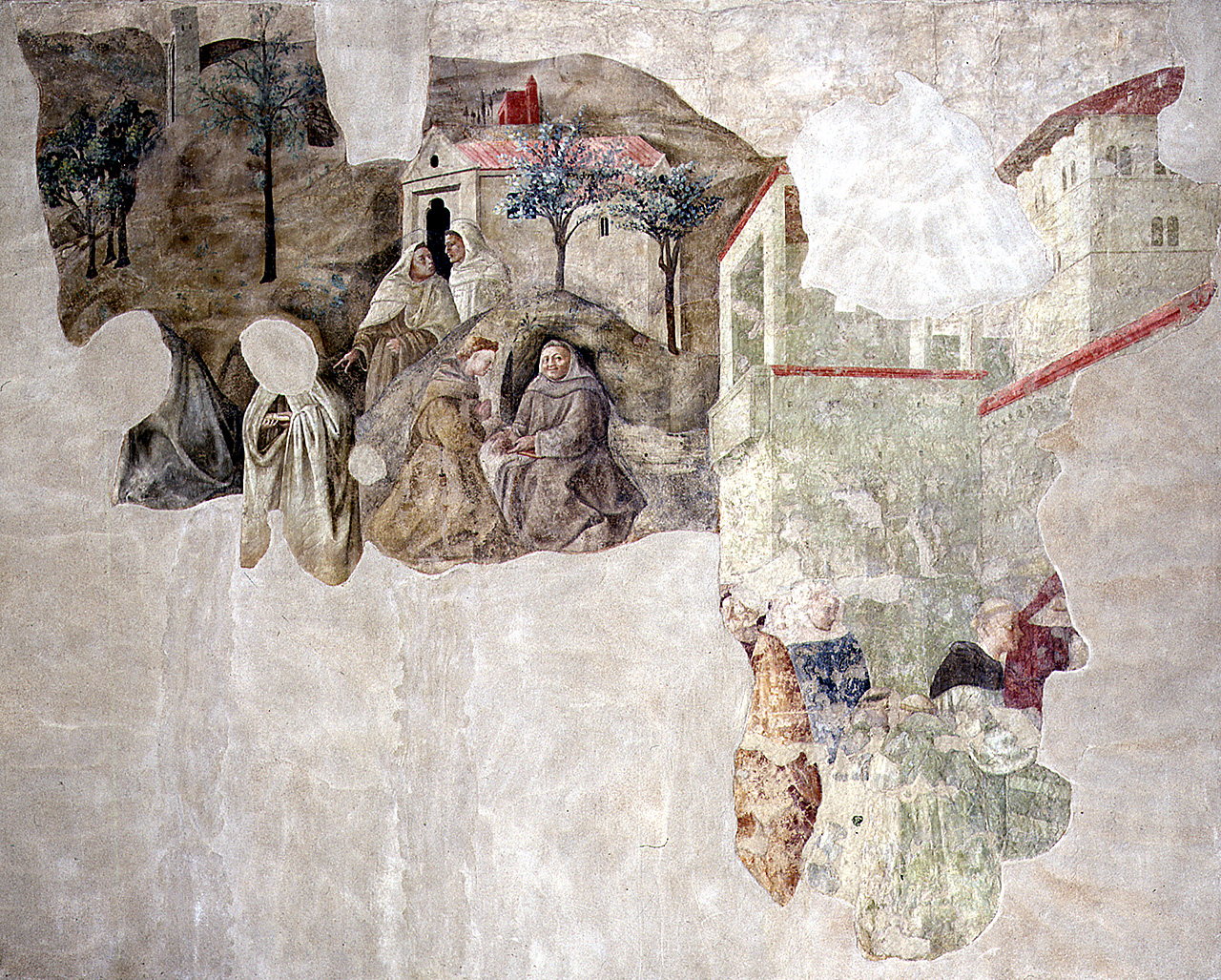conferma della regola carmelitana (dipinto, frammento) di Lippi Filippo (sec. XV)