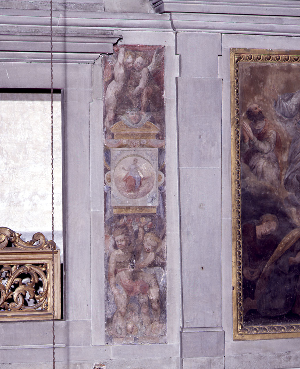 episodi della vita di Cristo, angeli, figure allegoriche (dipinto, ciclo) - ambito fiorentino (sec. XVI)