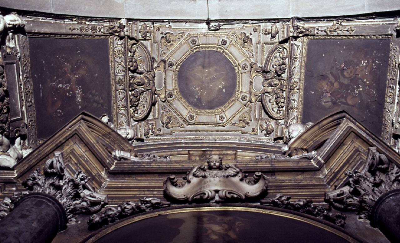 angeli, figure allegoriche (dipinto) - ambito fiorentino (sec. XVI)