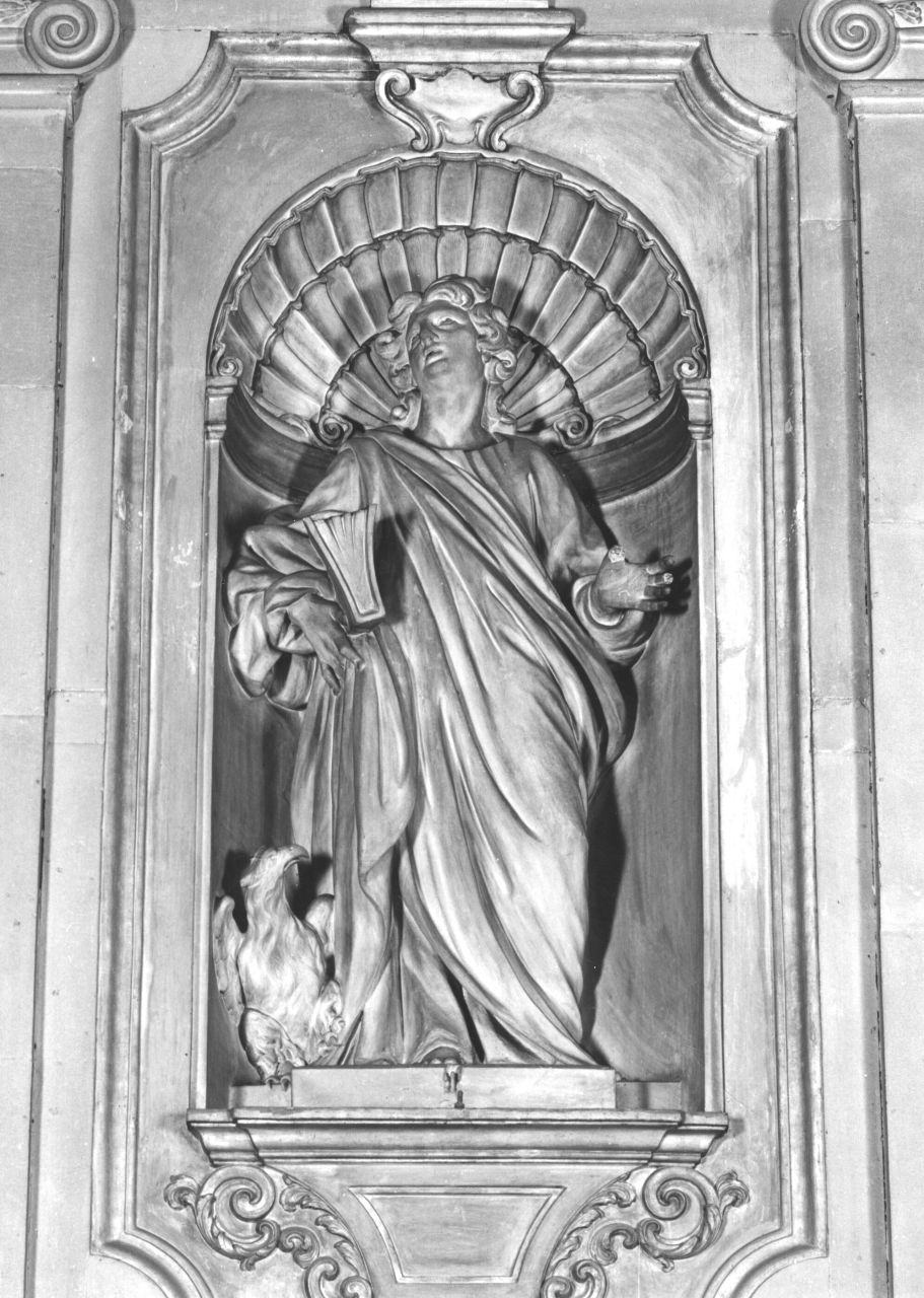 San Giovanni Evangelista (scultura) di Cateni Camillo (attribuito) (inizio sec. XVIII)