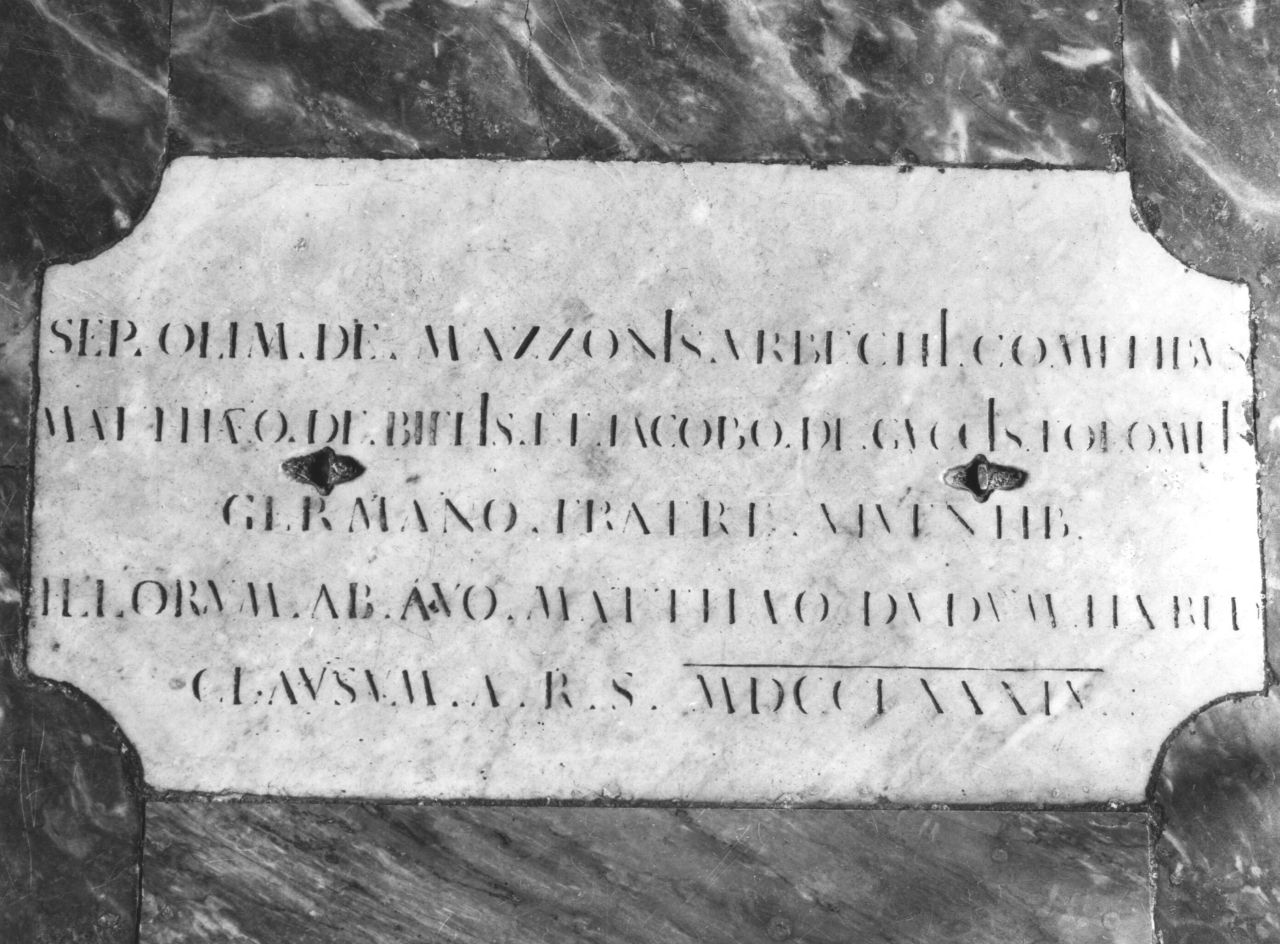 lapide - bottega fiorentina (sec. XVIII)