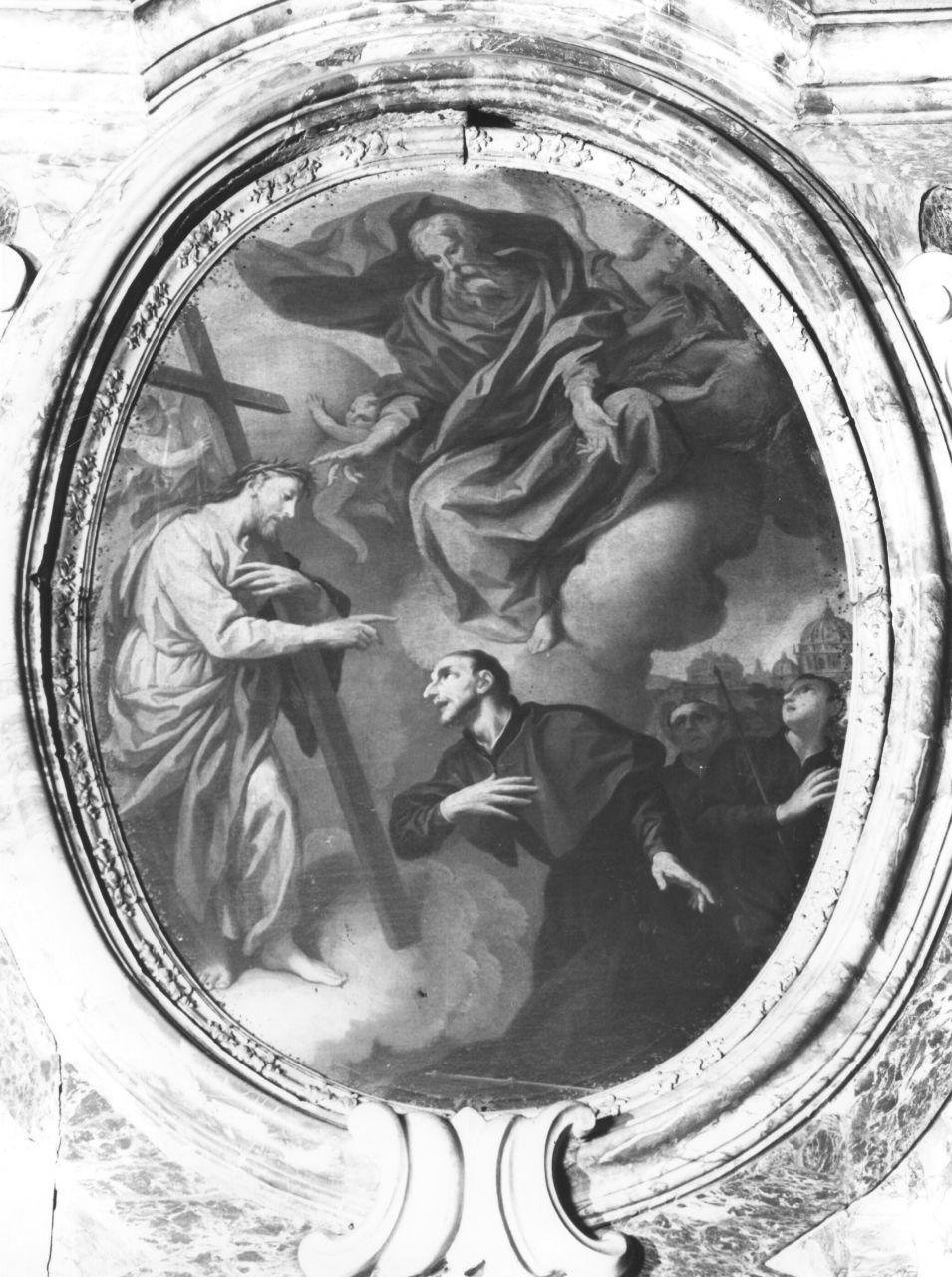 Cristo appare a Sant'Ignazio (dipinto) di Bamberini Anton Domenico (attribuito) (sec. XVIII)