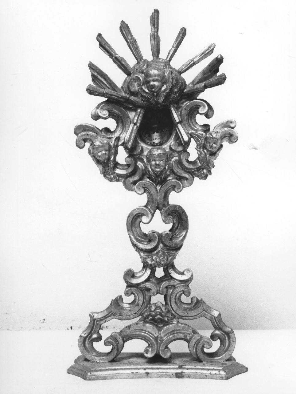 reliquiario - a ostensorio, serie - bottega toscana (metà sec. XVIII)