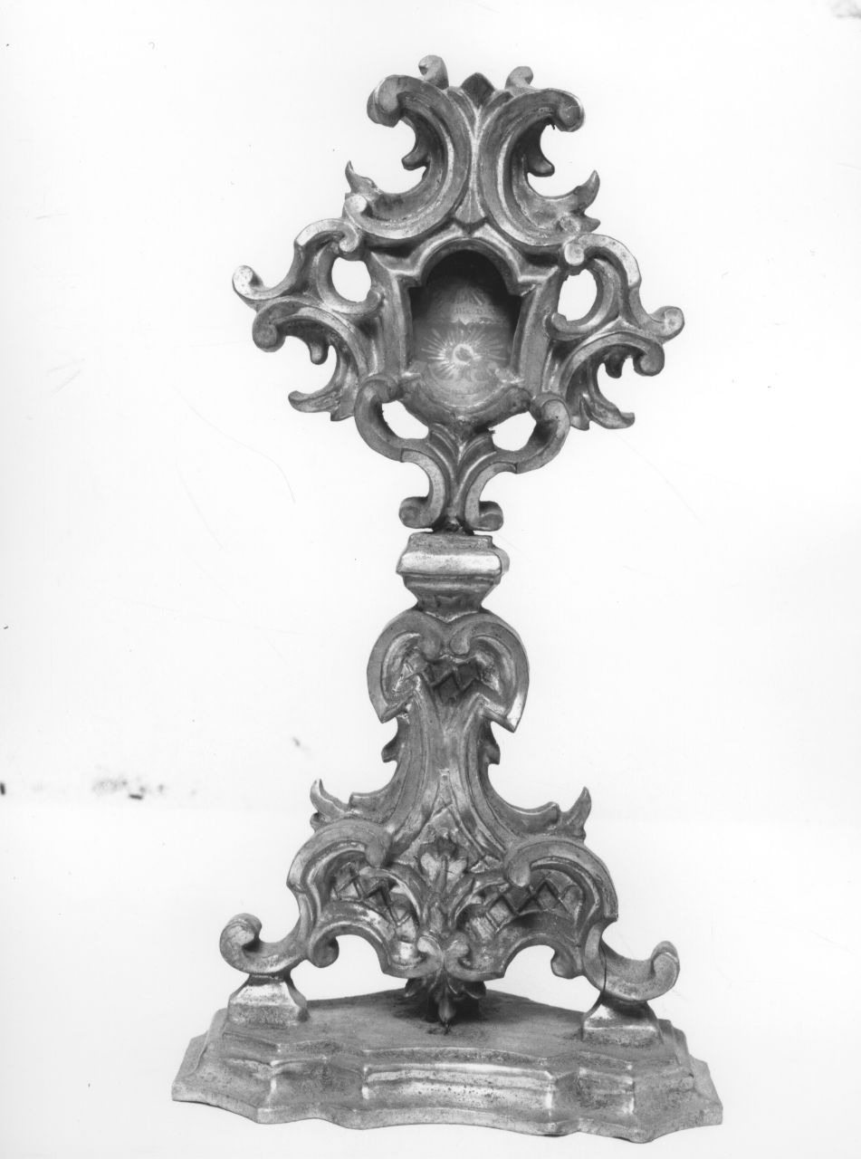 reliquiario - a ostensorio, serie - bottega toscana (metà sec. XVIII)