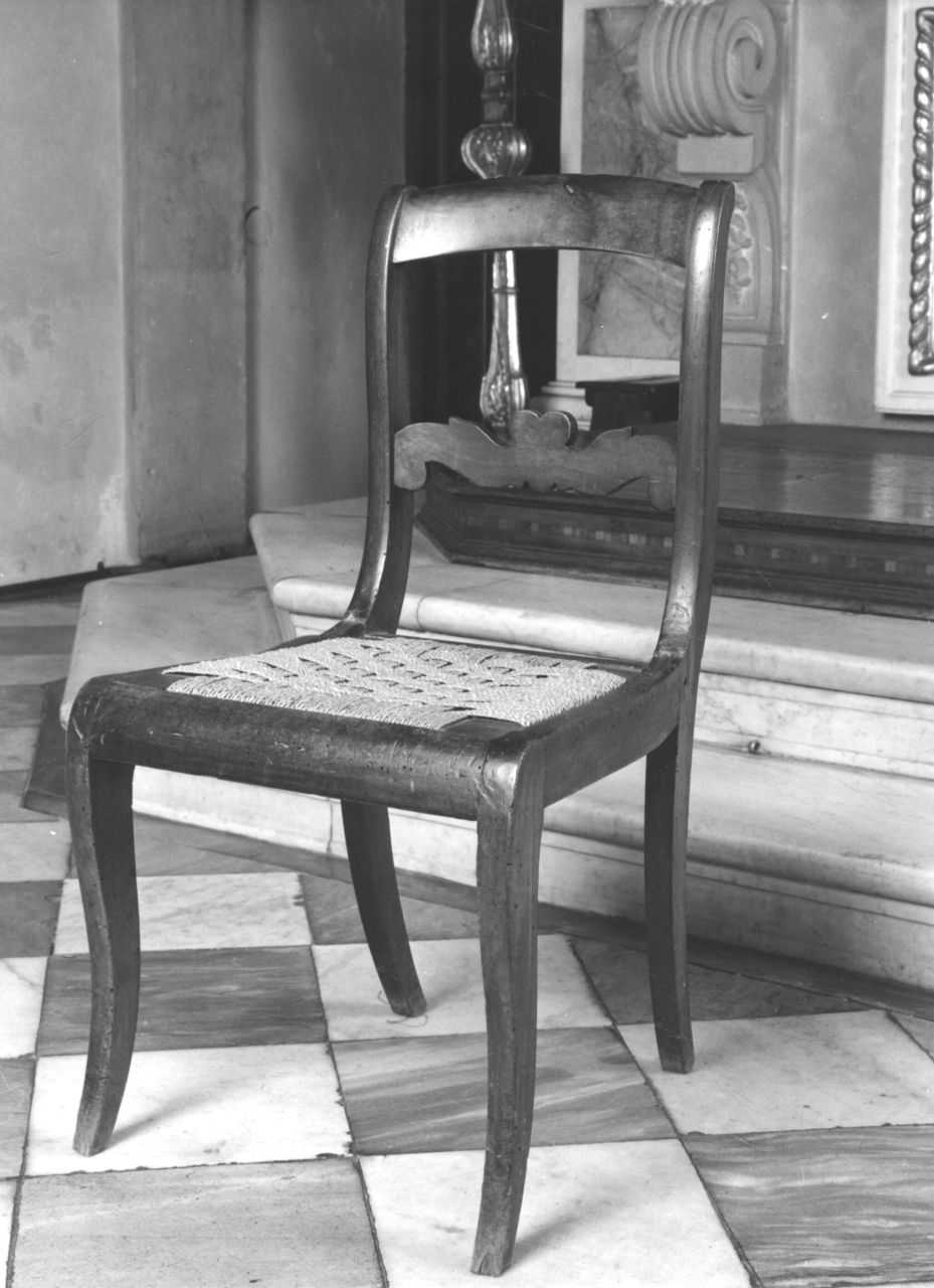sedia - bottega fiorentina (prima metà sec. XIX)