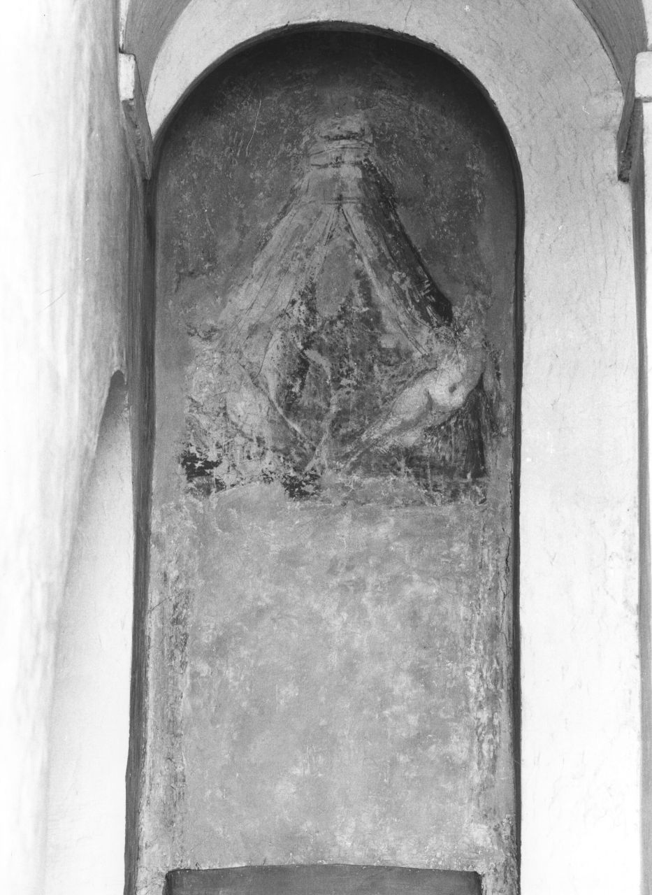 angeli che sollevano una cortina (dipinto) - ambito fiorentino (seconda metà sec. XVI)