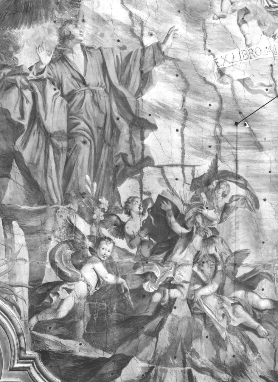 visione di San Giovanni Evangelista (dipinto) di Veracini Agostino (attribuito) (seconda metà sec. XVIII)