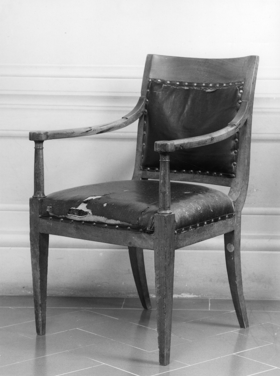 poltrona - produzione fiorentina (metà sec. XIX)