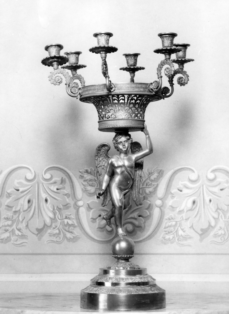 candeliere, serie - manifattura francese (primo quarto sec. XIX)