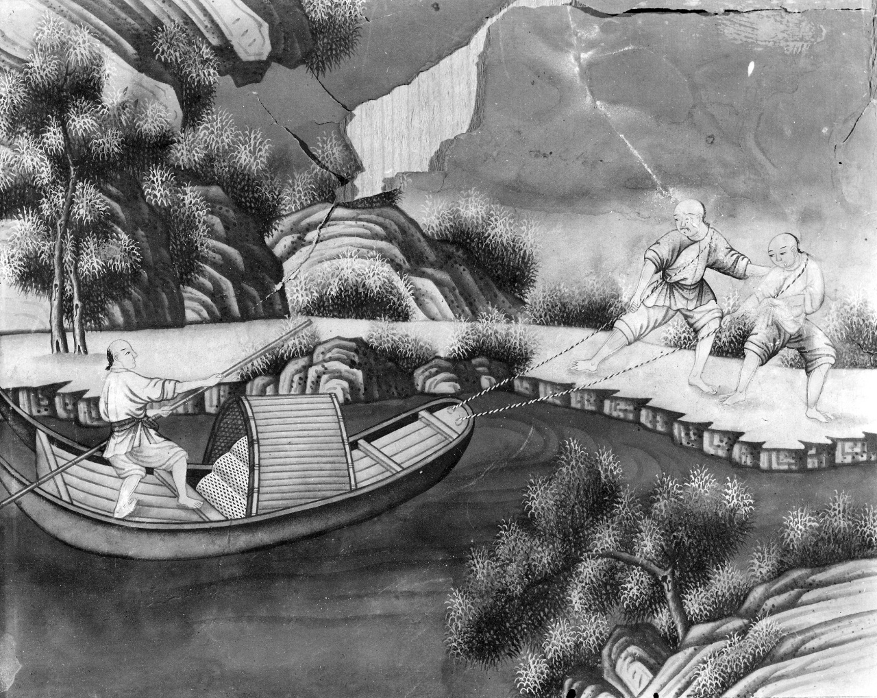 trasporto del tè (dipinto) - ambito cinese (sec. XVIII)