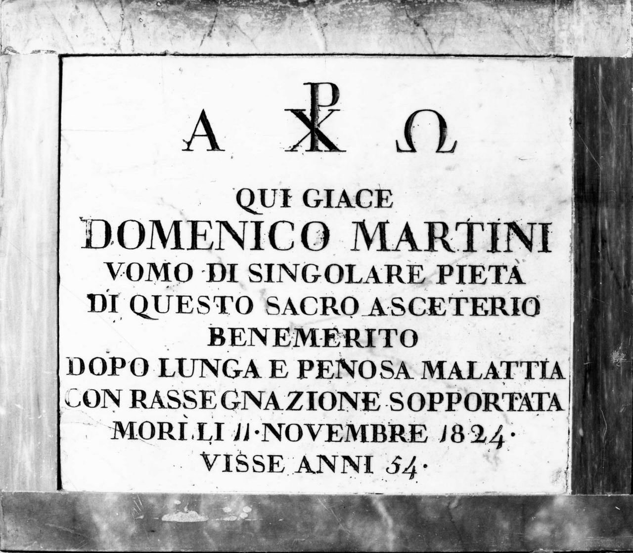 lapide tombale - manifattura toscana (sec. XIX)