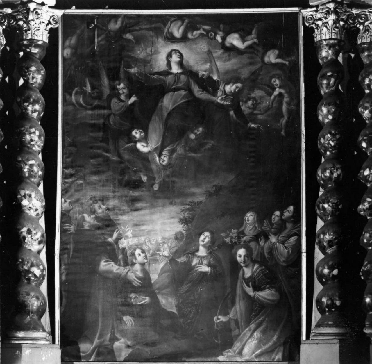 assunzione della Madonna (dipinto) di Boschi Fabrizio (sec. XVII)