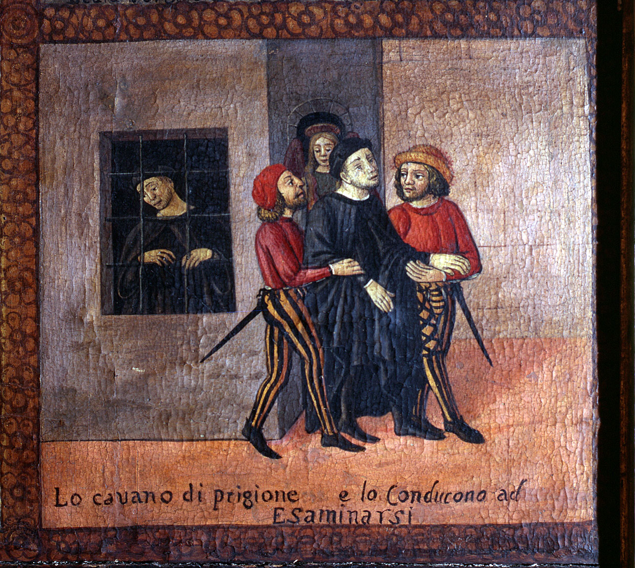 Antonio di Giuseppe Rinaldeschi pentito è prelevato dal carcere ed è accompagnato in tribunale (dipinto) di Bartolomeo di Giovanni (inizio sec. XVI)