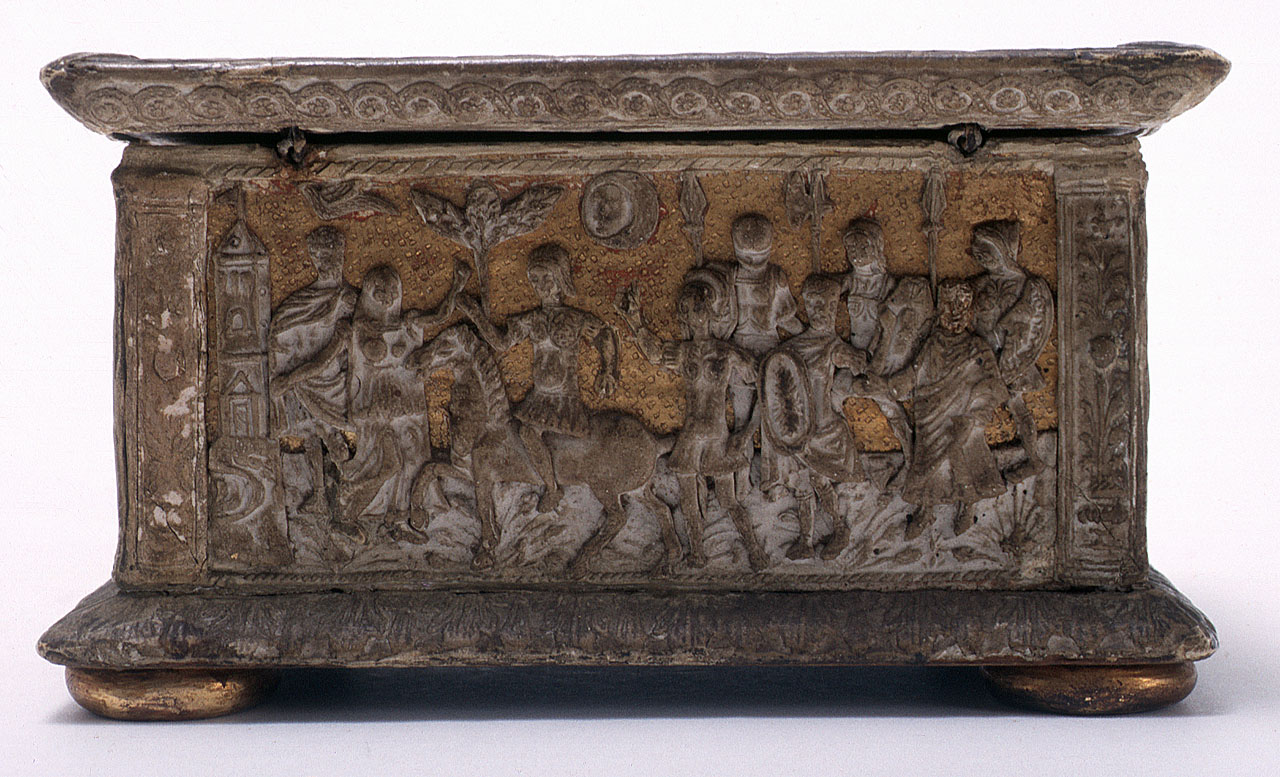 guerrieri (pannello) - bottega ferrarese (fine sec. XV)