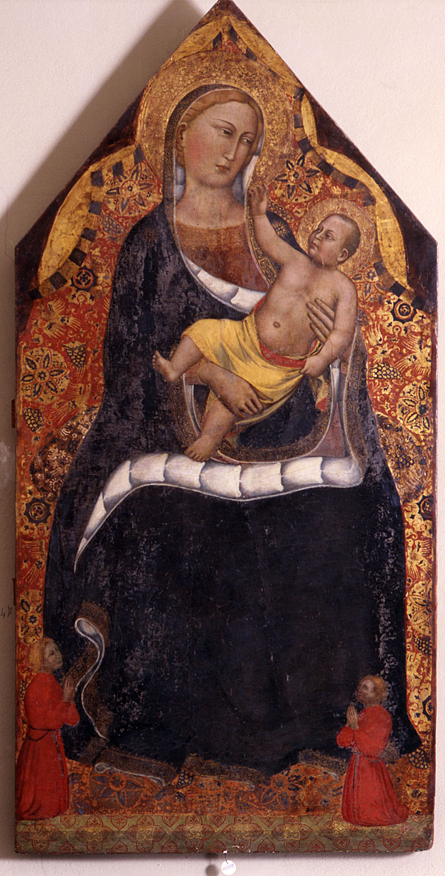 Madonna con Bambino, donatori (dipinto) di Gerini Niccolò di Pietro (sec. XIV)