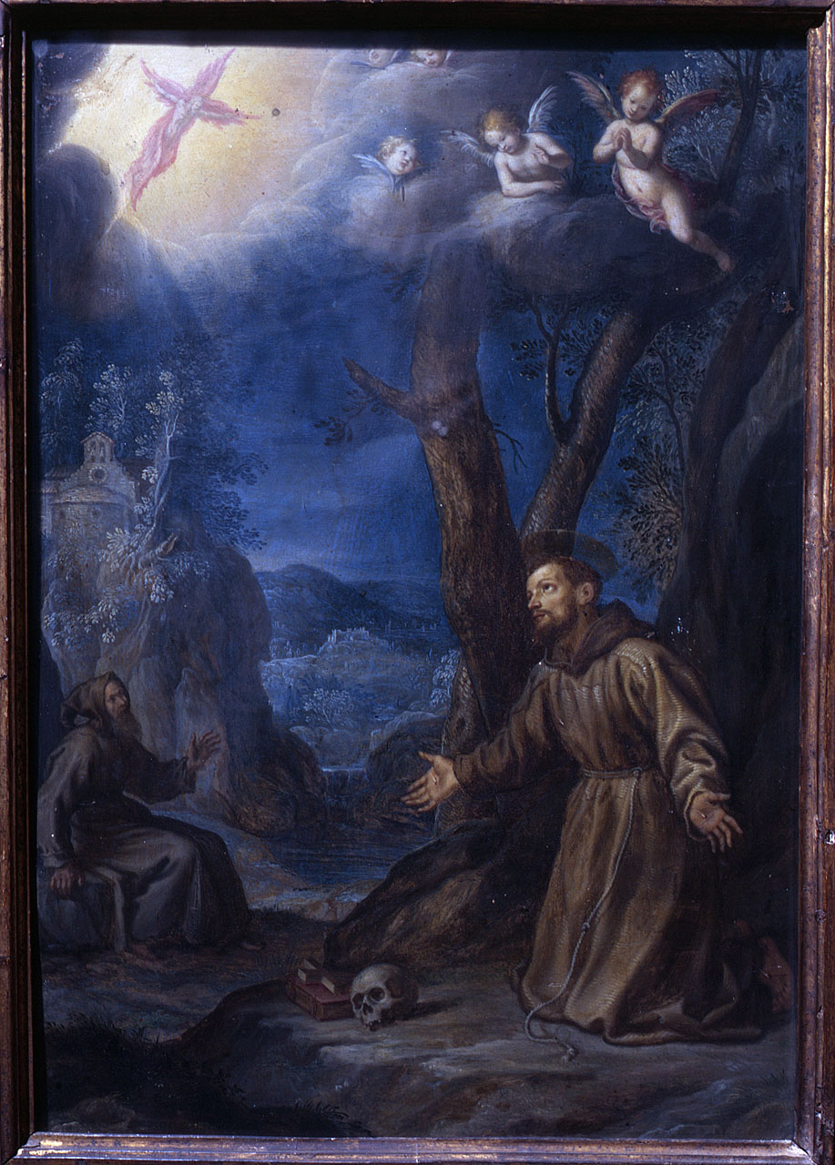 san Francesco d'Assisi riceve le stimmate (dipinto) di Cardi Ludovico detto Cigoli (fine/inizio secc. XVI/ XVII)