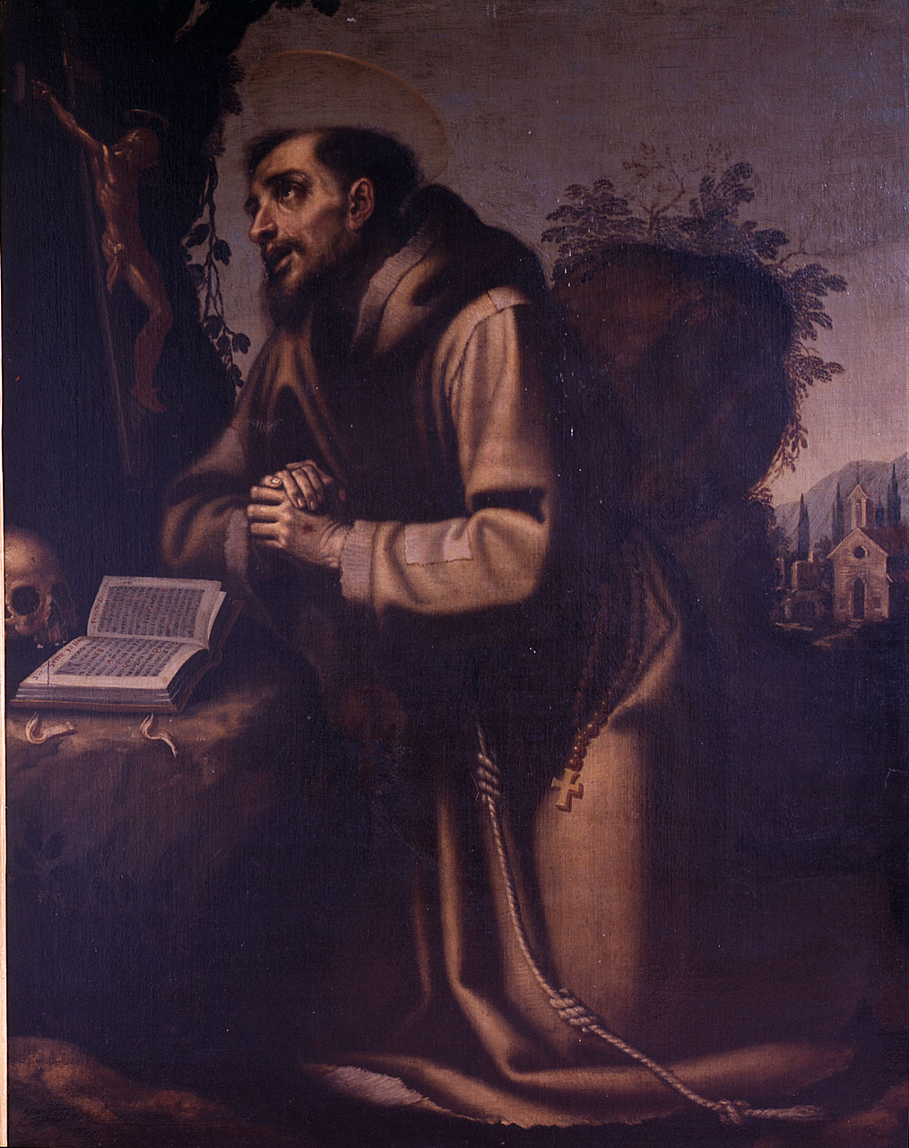 san Francesco d'Assisi in preghiera (dipinto) di Cardi Ludovico detto Cigoli (secc. XVI/ XVII)