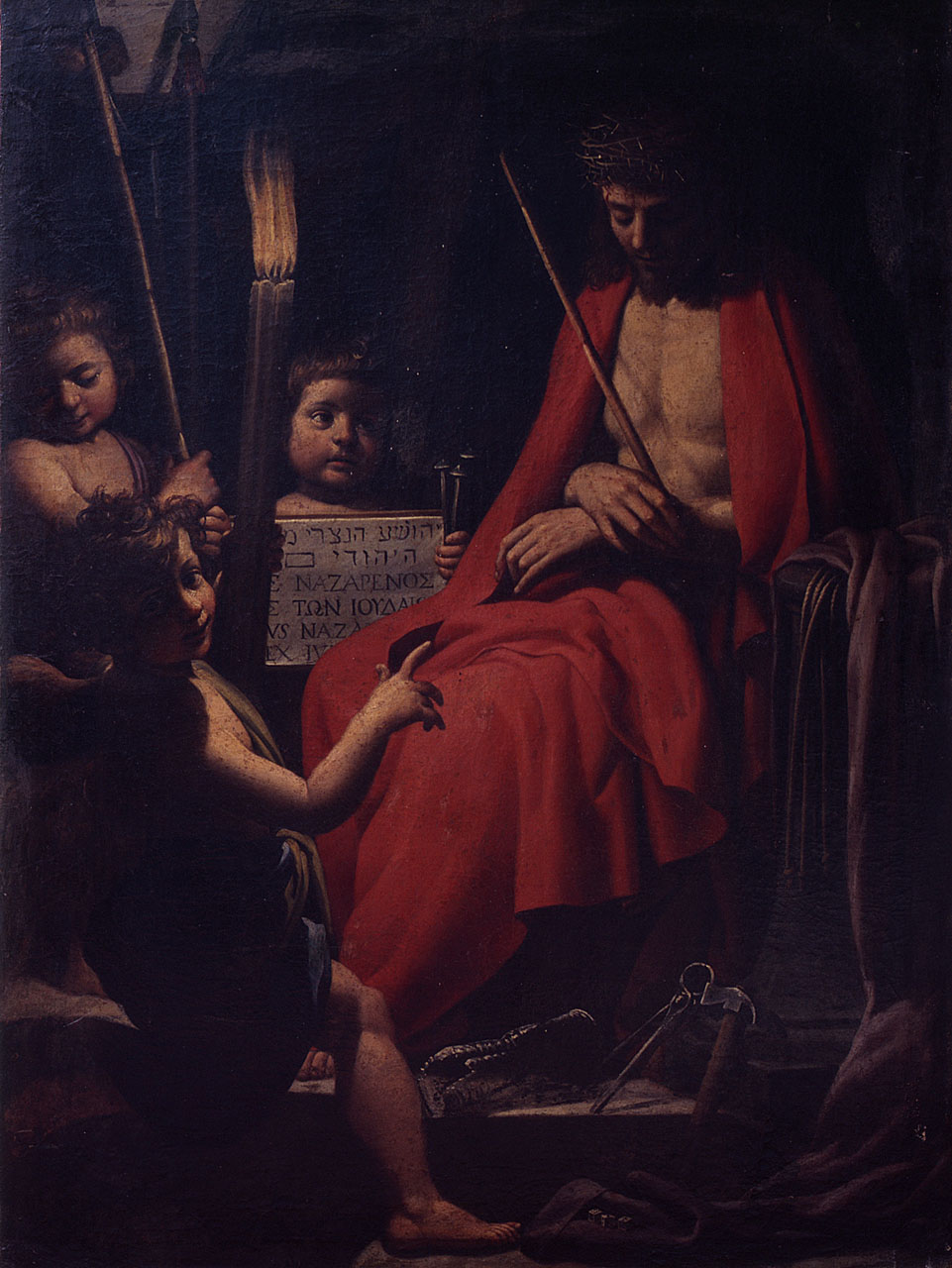 ecce Homo, angeli, simboli della Passione (dipinto) di Ciampelli Agostino (sec. XVII)