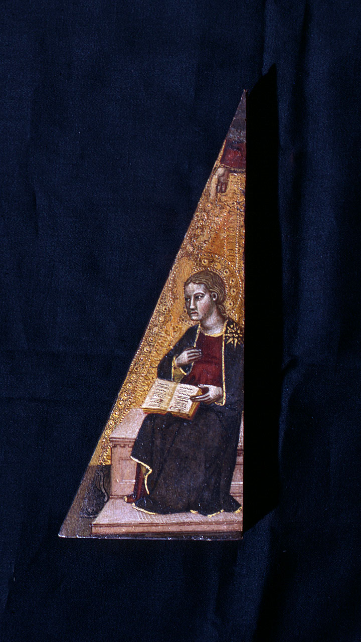 Madonna annunciata (dipinto) di Vanni Lippo (cerchia) (sec. XIV)
