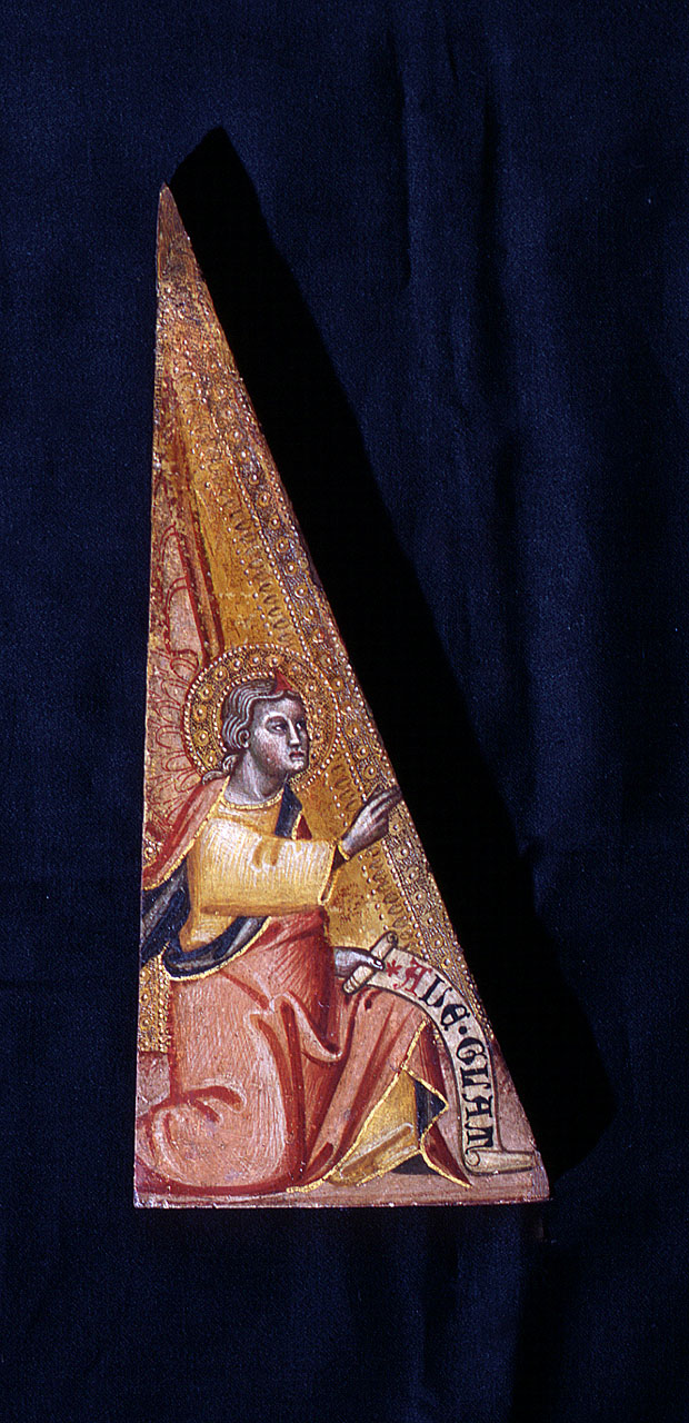 angelo annunciante (dipinto) di Vanni Lippo (cerchia) (sec. XIV)