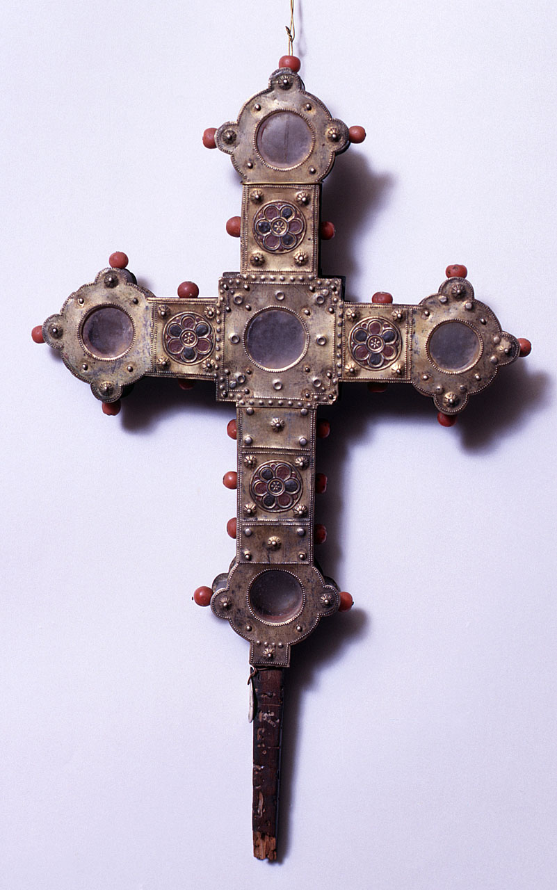 croce processionale - bottega italiana, bottega fiorentina (secc. XIV/ XV, secc. XIX/ XX)