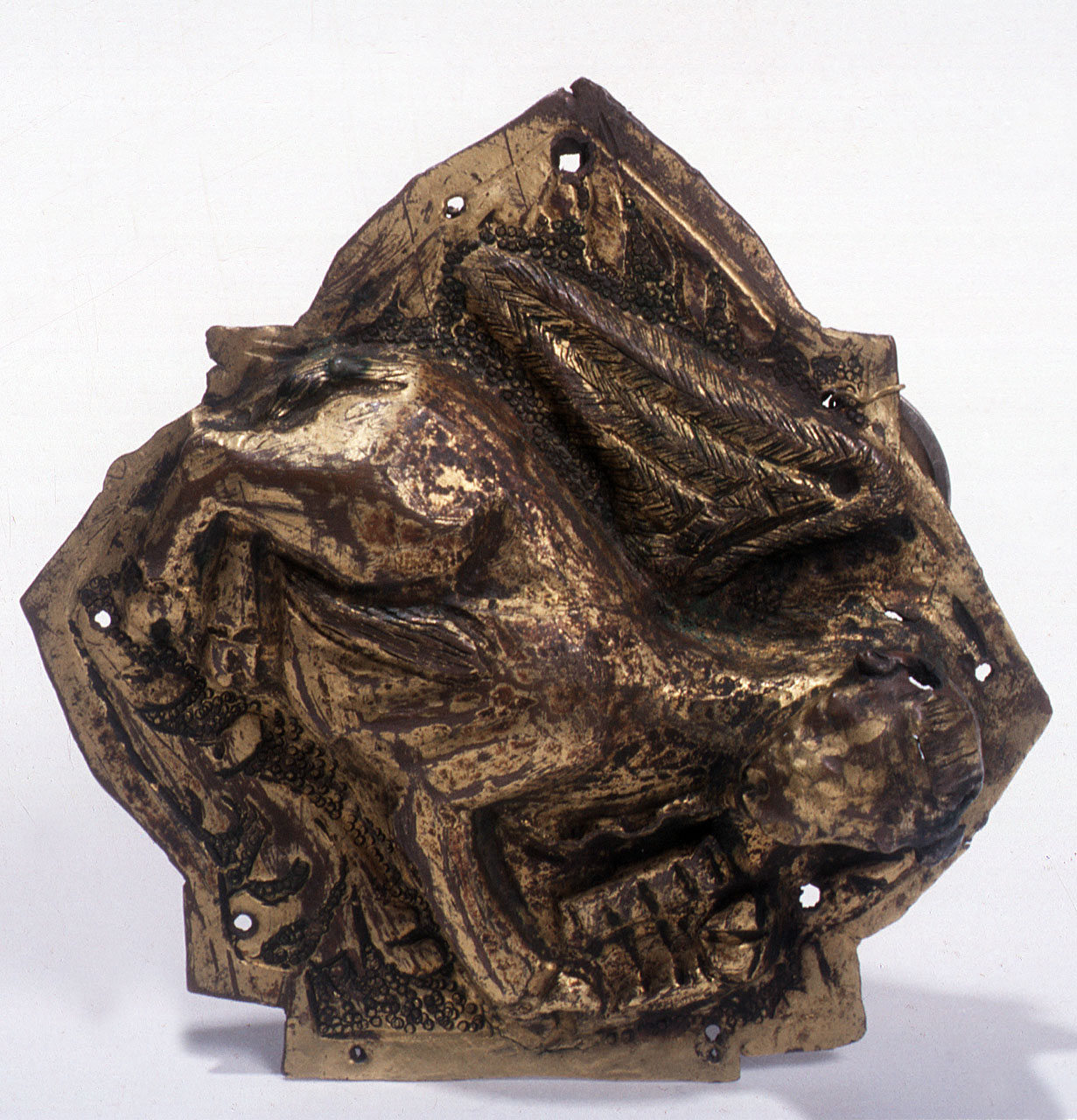 simbolo di san Luca: bue (placchetta) - bottega italiana (sec. XV)