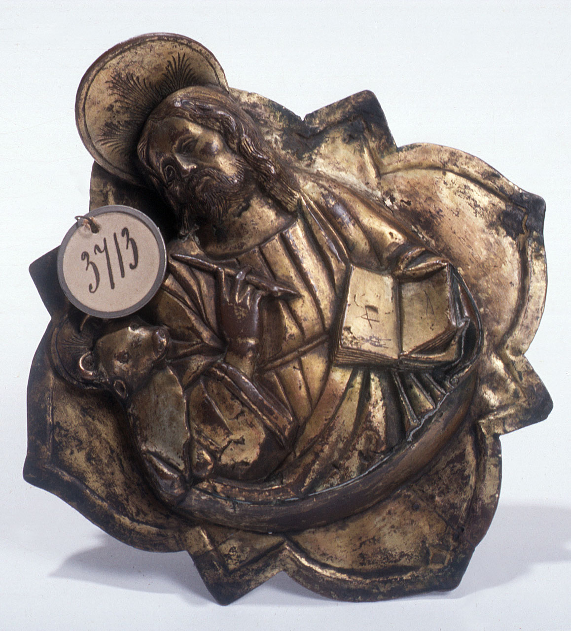 san Luca (placchetta) - bottega toscana (sec. XV)