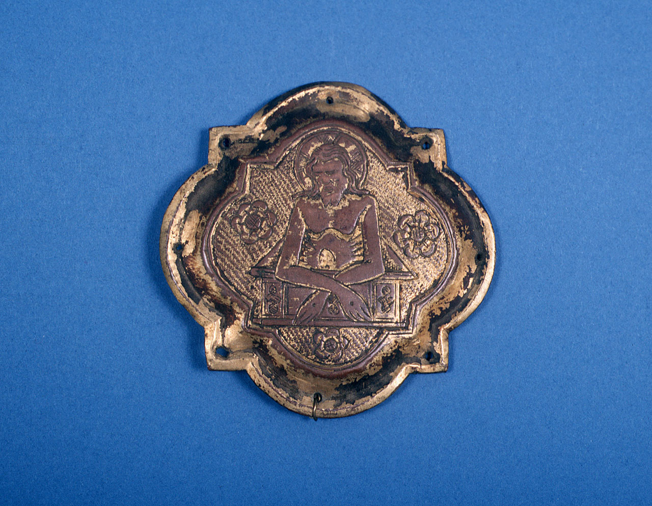 Cristo in pietà (placchetta) - bottega toscana (sec. XIV)