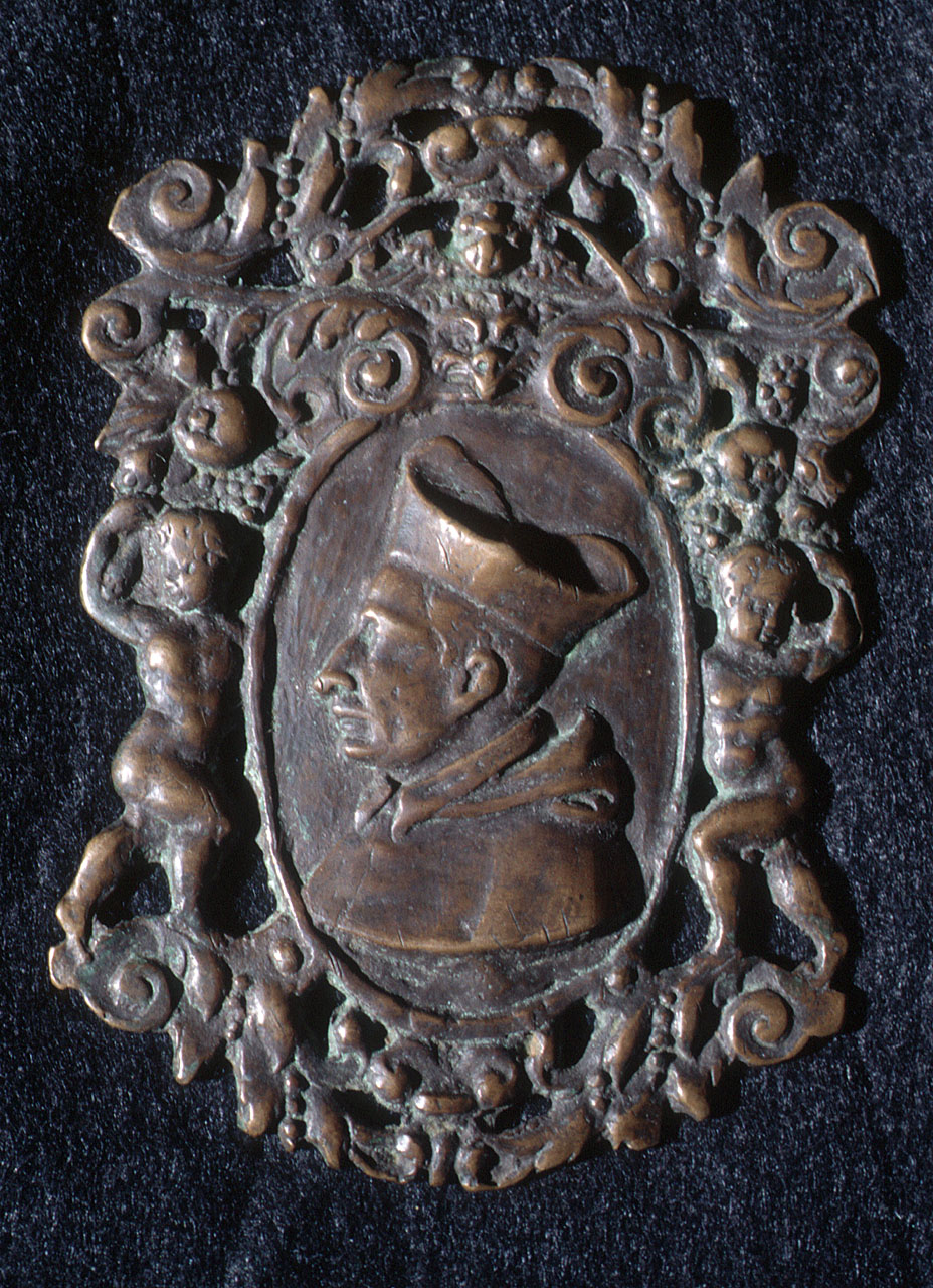 ritratto di cardinale (placchetta) - bottega italiana (fine/inizio secc. XVI/ XVII)