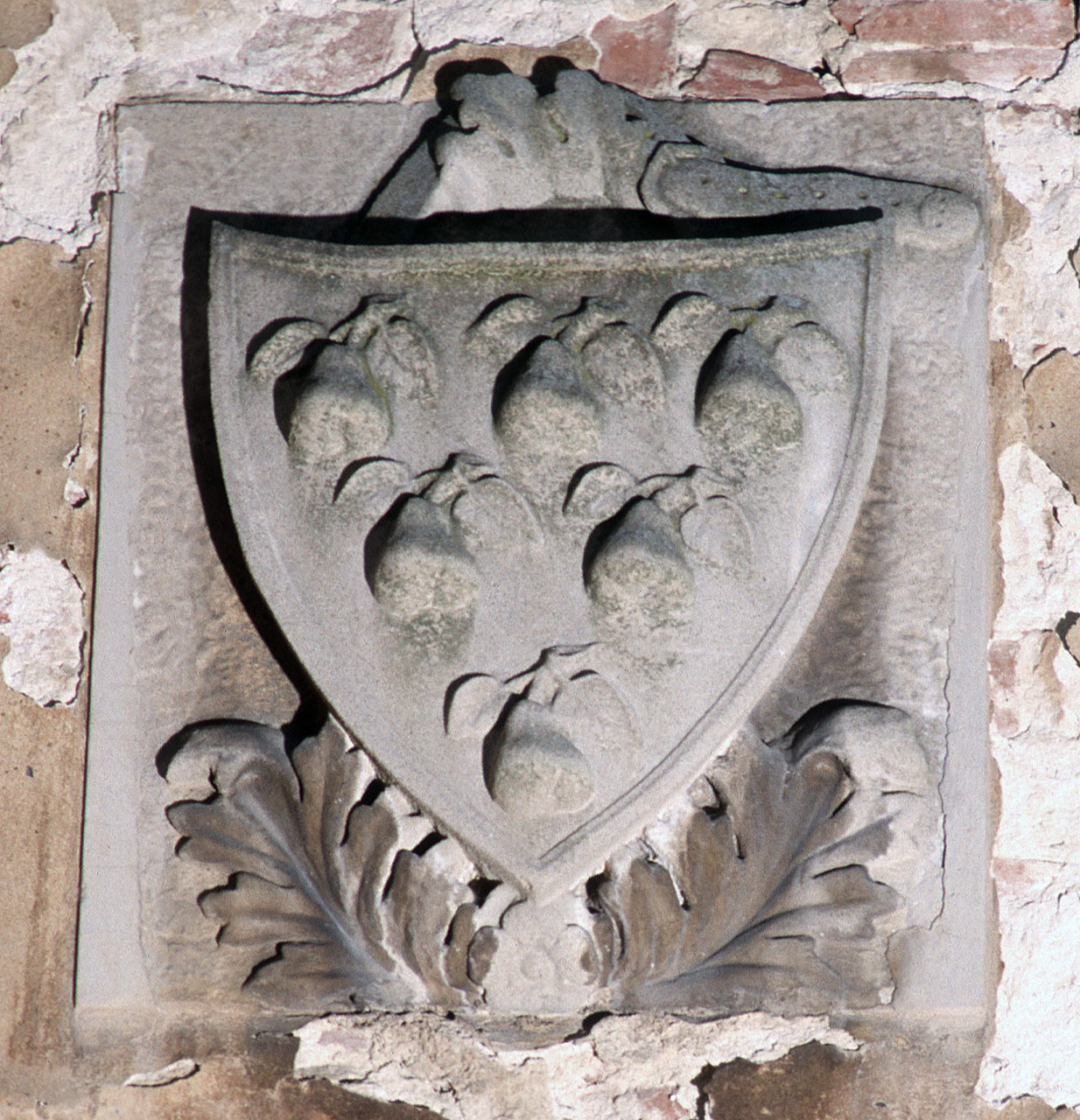 stemma gentilizio della famiglia Peruzzi (rilievo) - bottega fiorentina (sec. XIV)