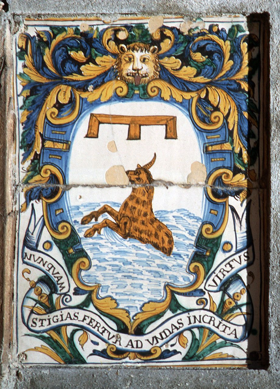 stemma gentilizio (rilievo) - produzione italiana (seconda metà sec. XVI)