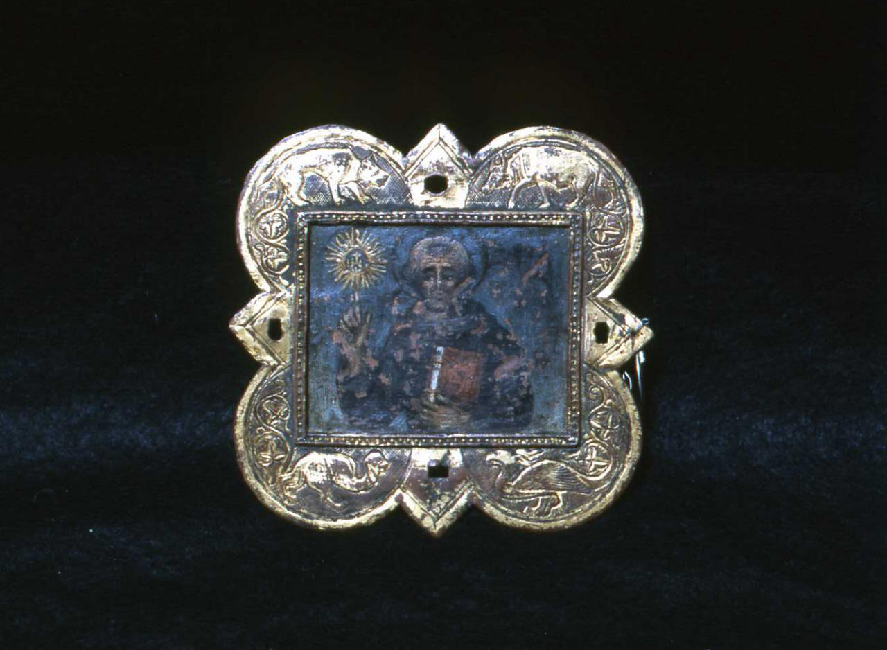 san Bernardino da Siena (placchetta) - bottega toscana (?) (seconda metà sec. XV)