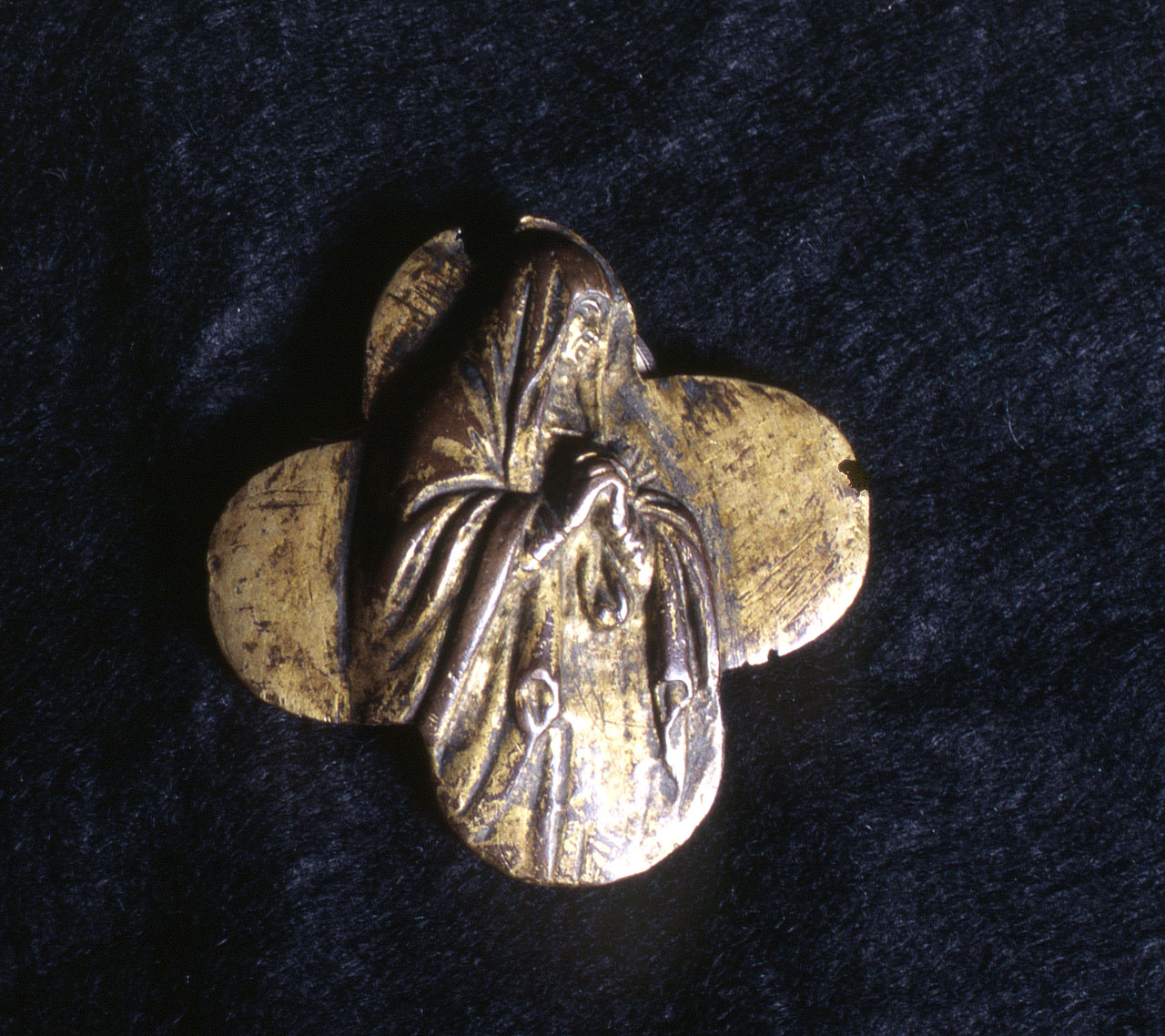 Madonna dolente (placchetta) - bottega toscana (prima metà sec. XIV)