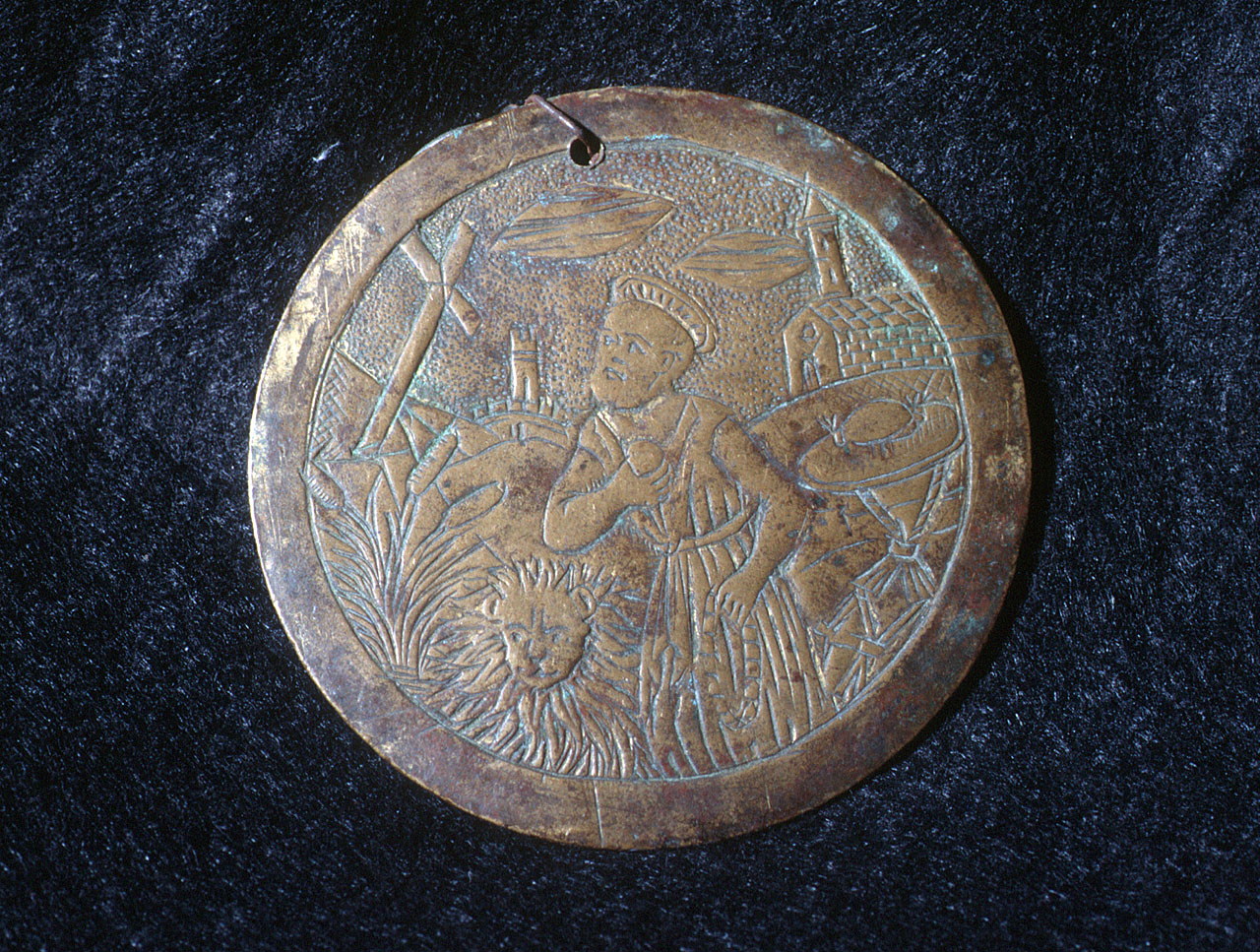 san Girolamo penitente (placchetta) - bottega italiana (prima metà sec. XV)