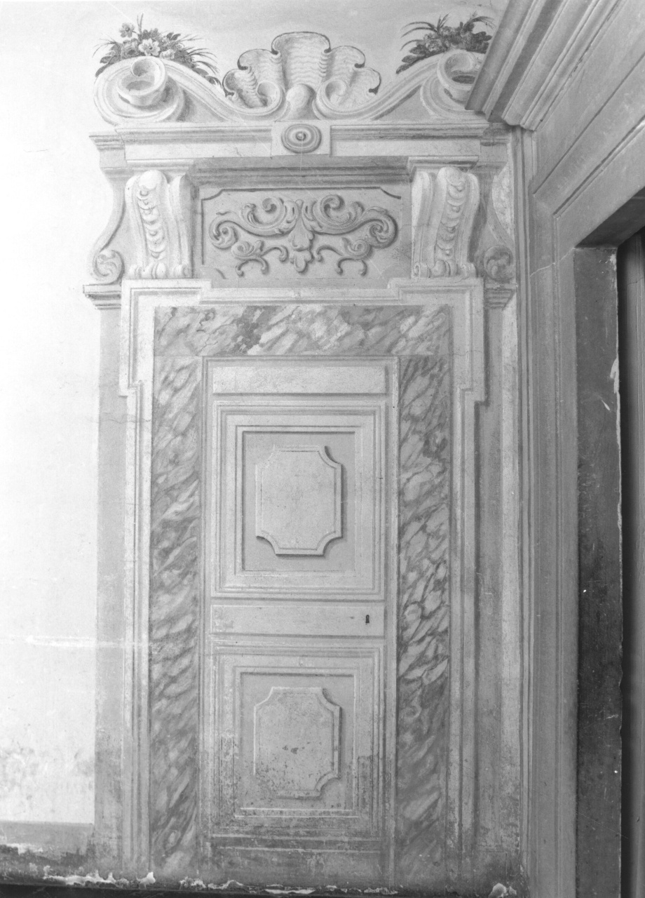 finte architetture con paesaggio (dipinto) - ambito toscano (sec. XVIII)