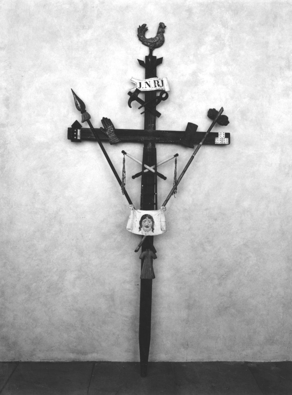 simboli della passione (croce penitenziale) - produzione toscana (secc. XVIII/ XIX)