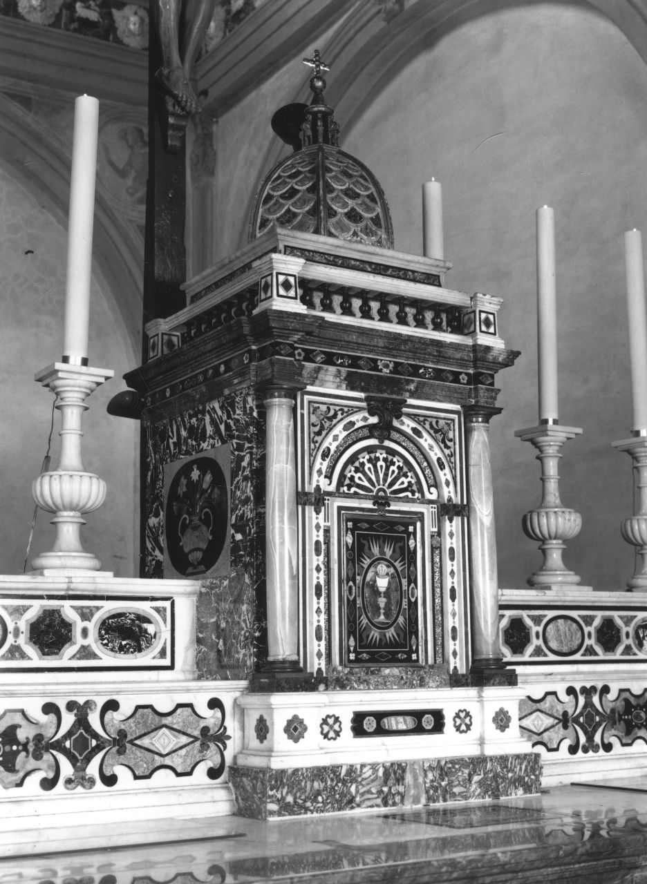 vaso con fiori (ciborio) - bottega fiorentina (sec. XVII)