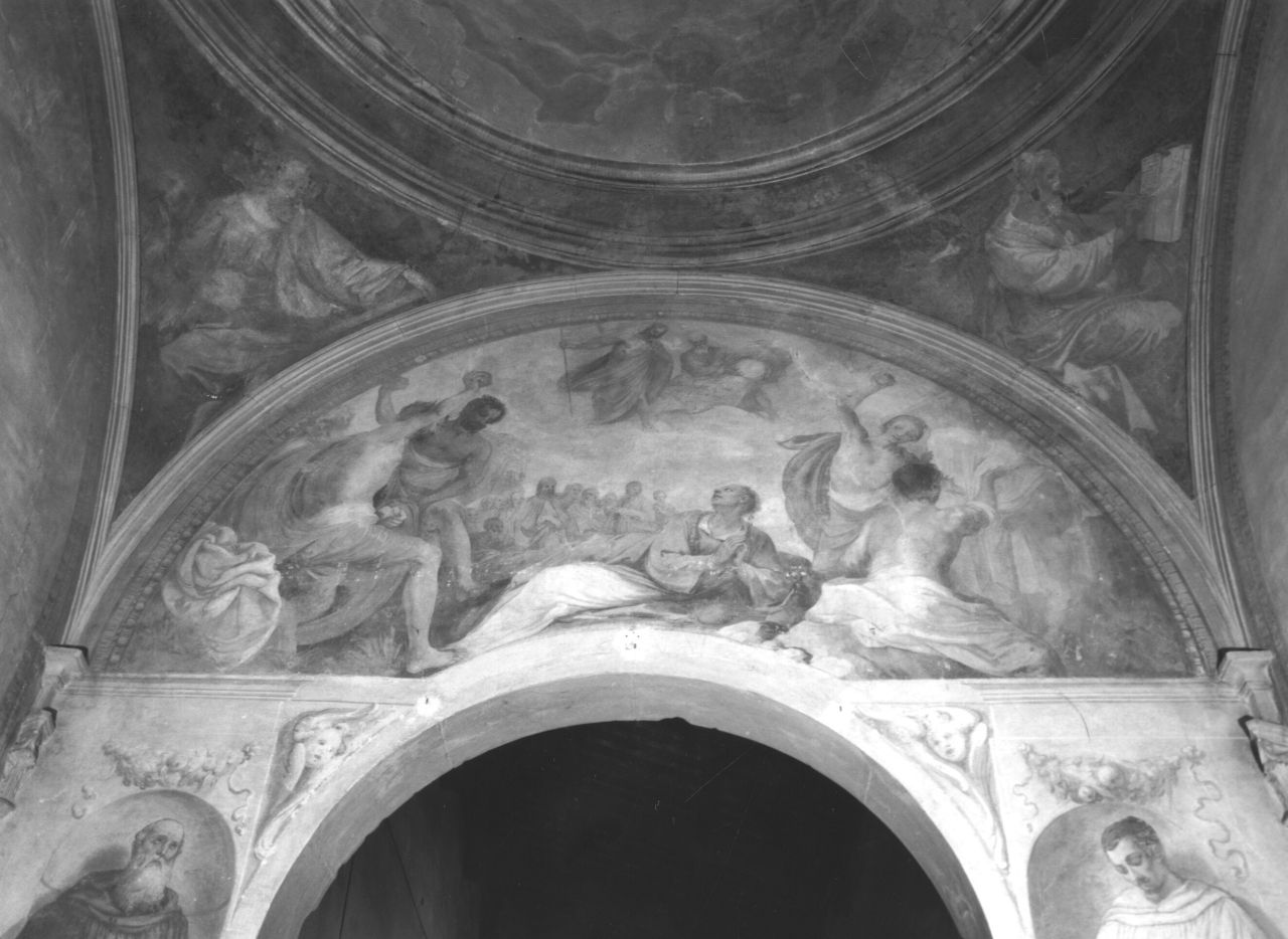 lapidazione di Santo Stefano (dipinto, elemento d'insieme) di Mannozzi Giovanni detto Giovanni da San Giovanni (sec. XVII)