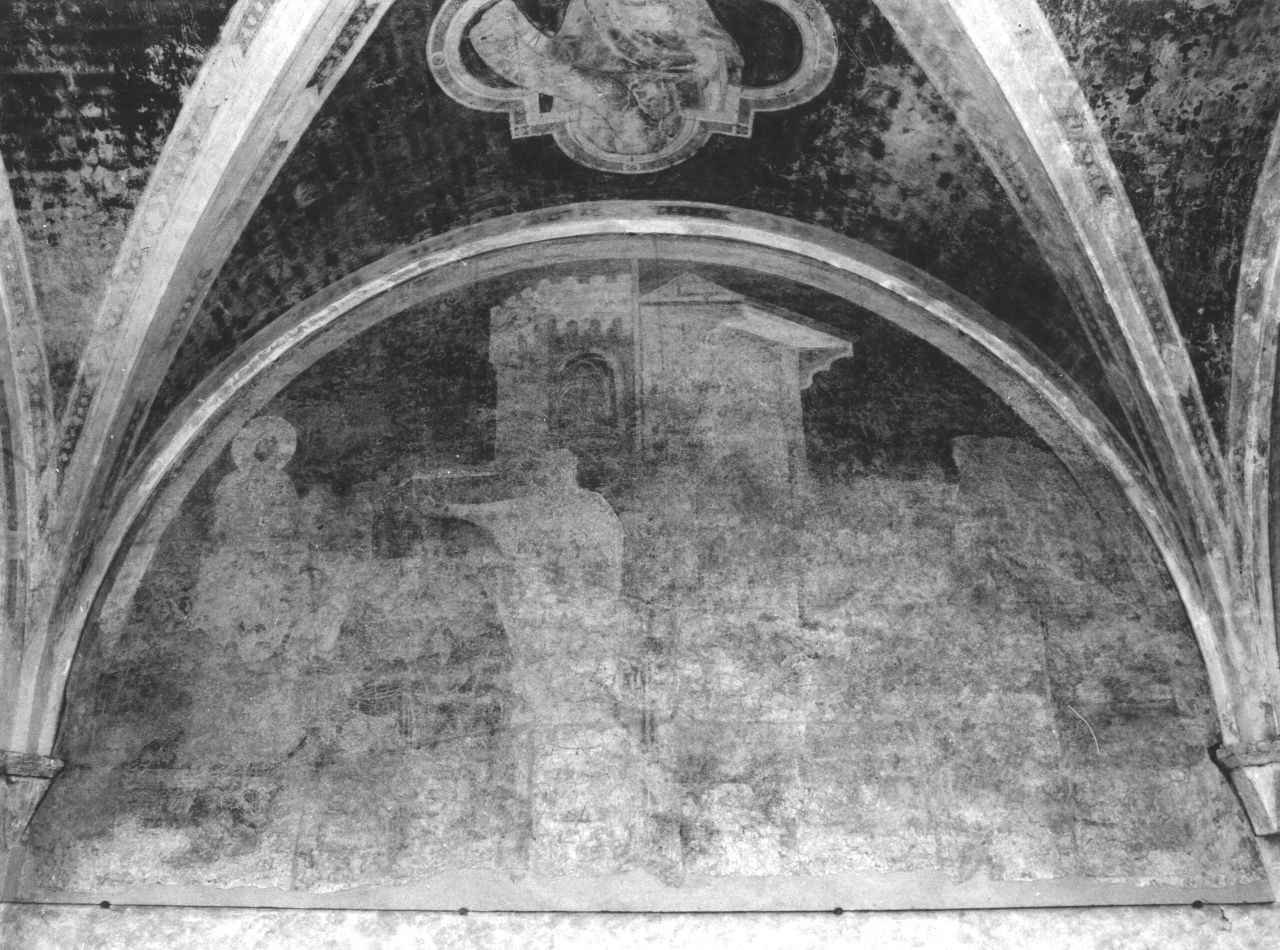 San Giacomo il Maggiore davanti a Erode e San Giacomo il Maggiore condotto al martirio (dipinto, elemento d'insieme) di Buffalmacco (attribuito) (sec. XIV)