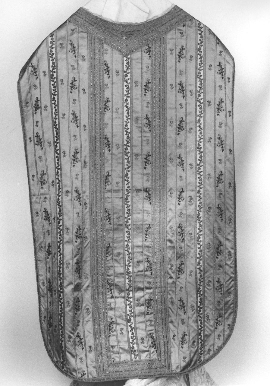 paramento liturgico, frammento - manifattura italiana (ultimo quarto sec. XVIII)