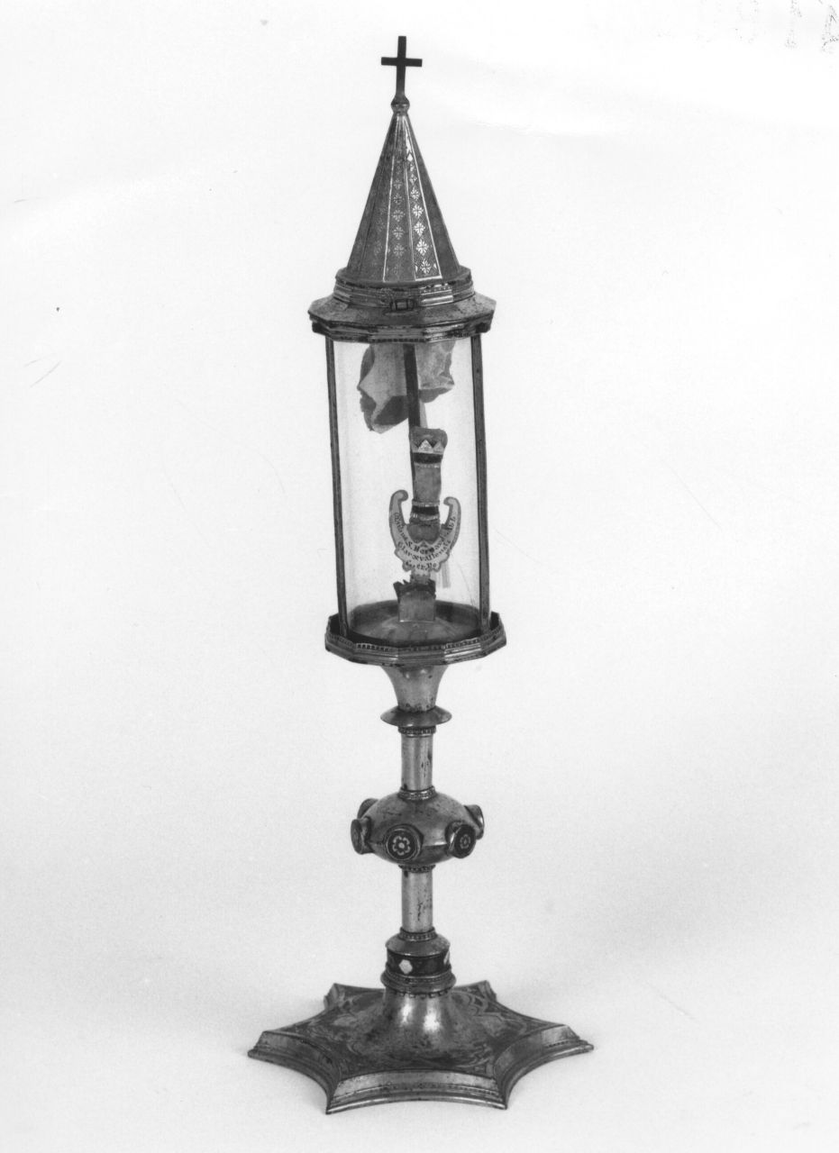 reliquiario architettonico - a tempietto - bottega fiorentina (prima metà sec. XV)