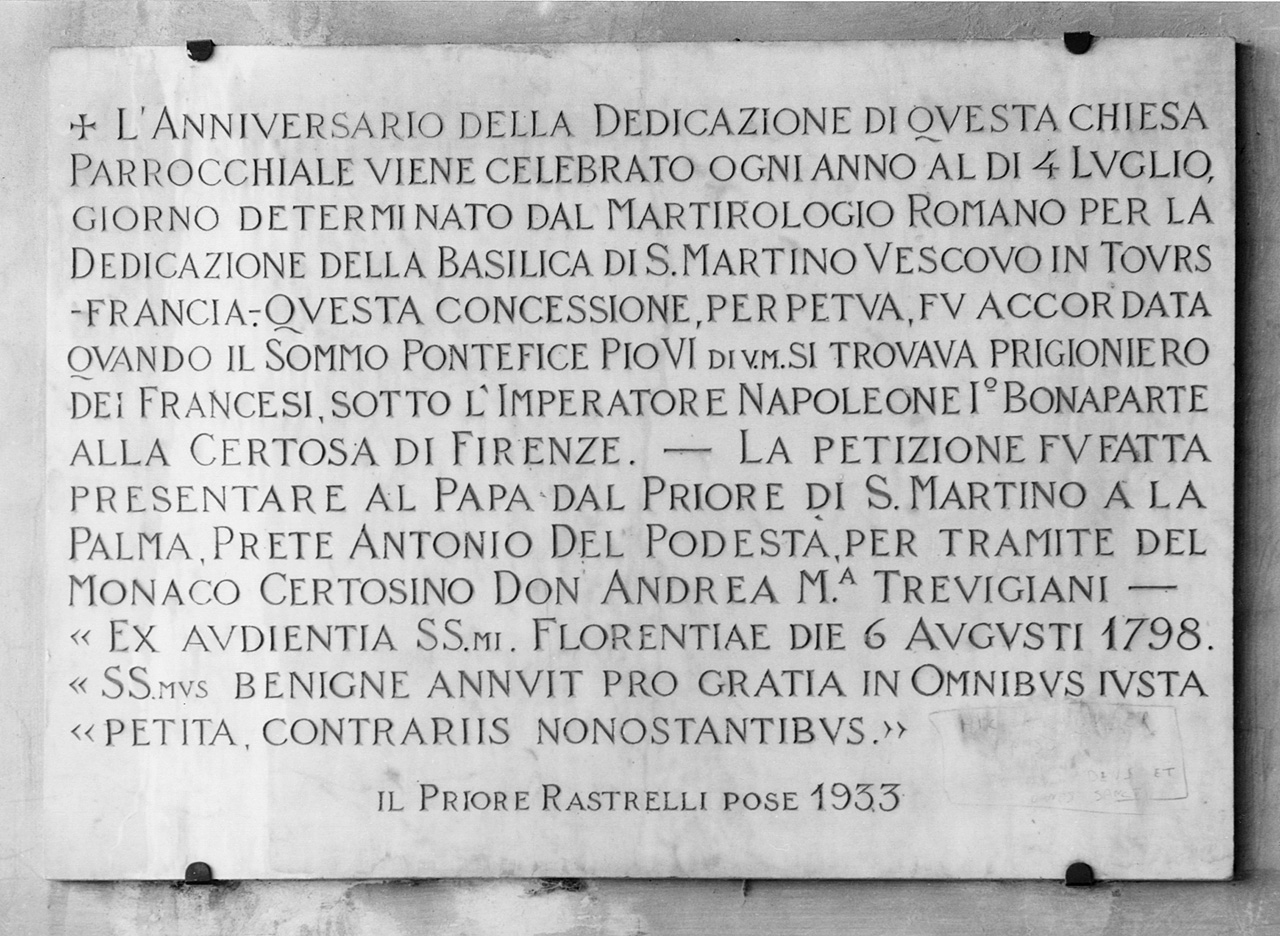 lapide - manifattura toscana (sec. XX)