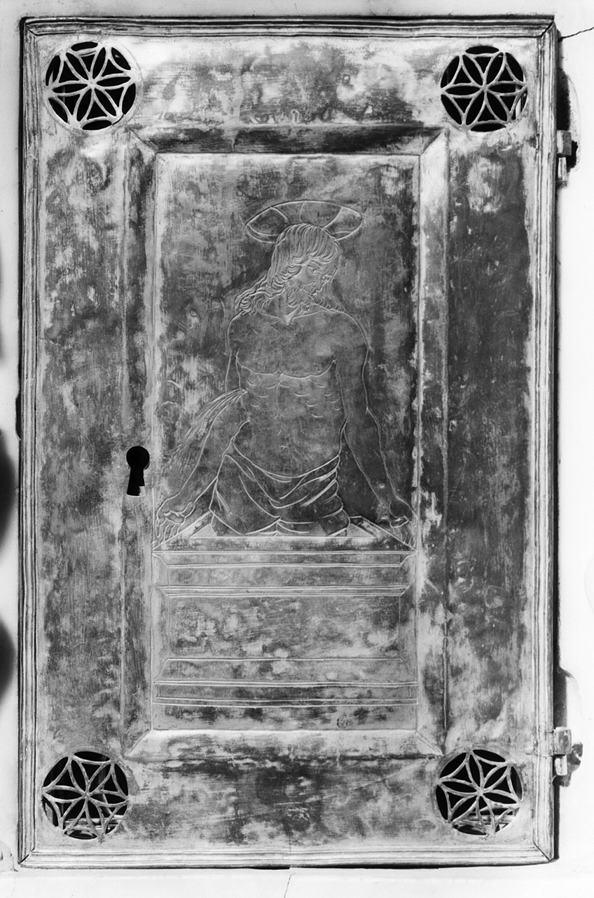 Cristo nel sepolcro (sportello di tabernacolo) di Mino da Fiesole (attribuito) (sec. XV)
