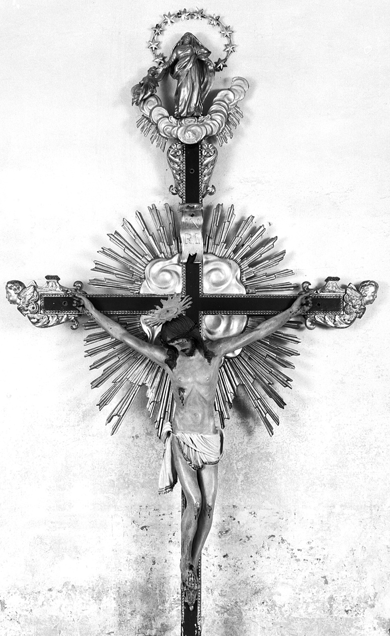 Cristo crocifisso (croce processionale) - produzione toscana (seconda metà sec. XVIII)