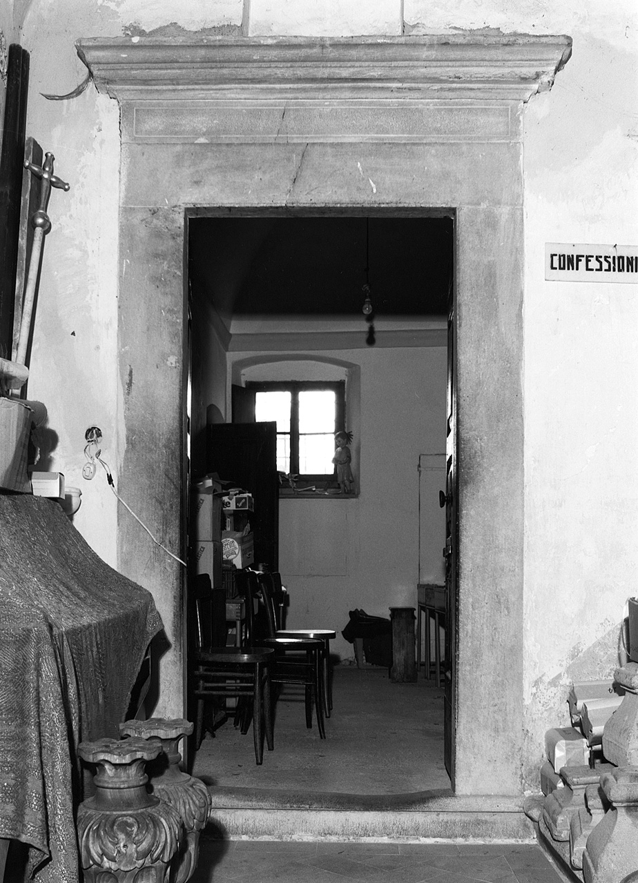 portale - manifattura toscana (prima metà sec. XVIII)