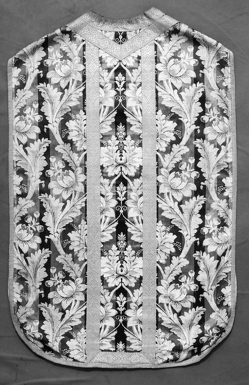 paramento liturgico, frammento - manifattura italiana (seconda metà sec. XIX)