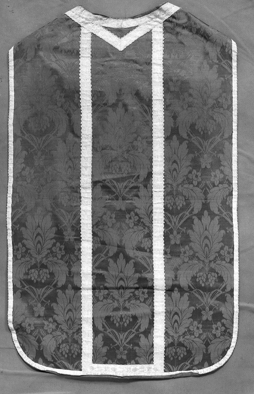 paramento liturgico, frammento - manifattura italiana (seconda metà sec. XIX)