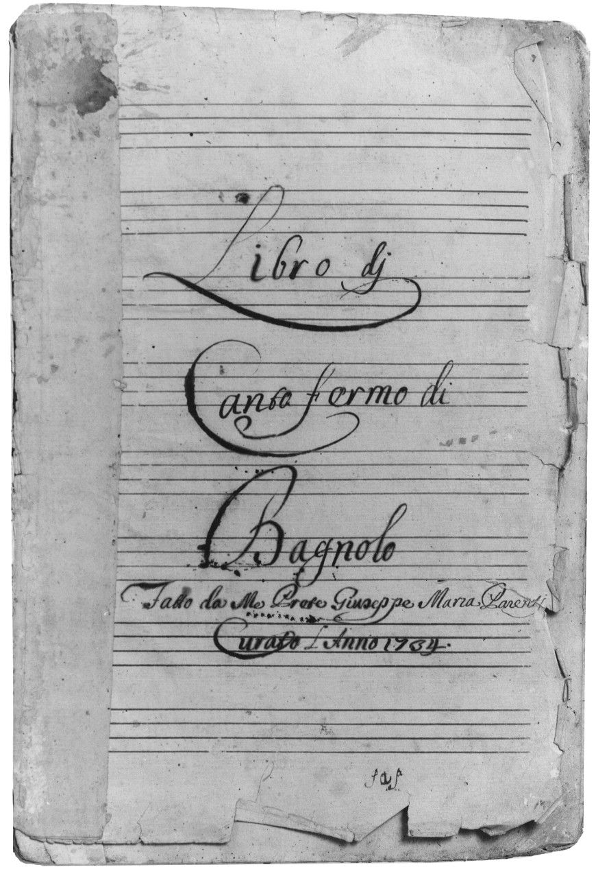 manoscritto di Parenti Giuseppe Maria (sec. XVIII)