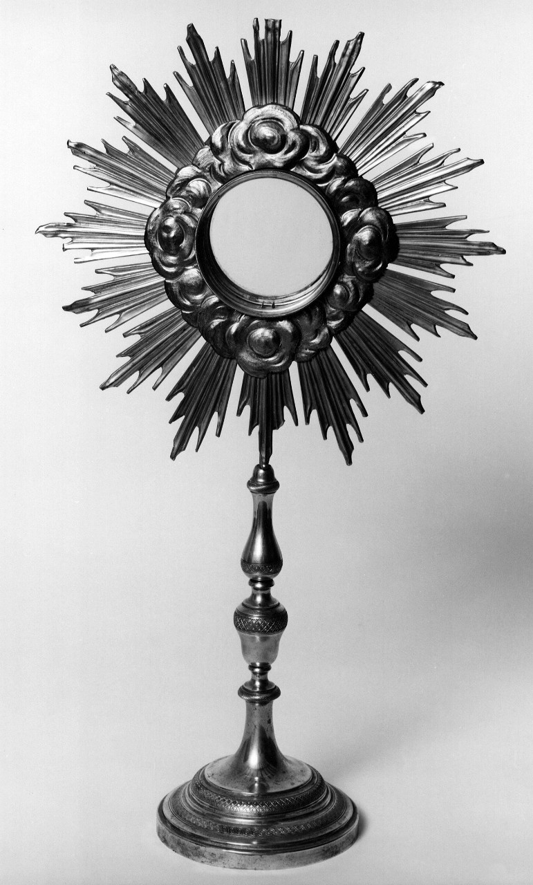 ostensorio - a raggiera - bottega toscana (prima metà sec. XIX)